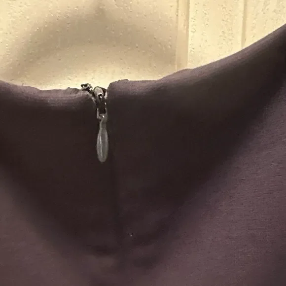 Ivanka Trump Dark Navy Midi Dress with Pleat Detail - Picture 6 of 6